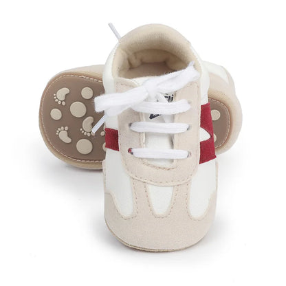 Newborn Baby Sneakers Letter Patchwork Baby Casual Shoes Anti-slip Hundred Toddler Baby Boys Girls Shoes 0-18 Months