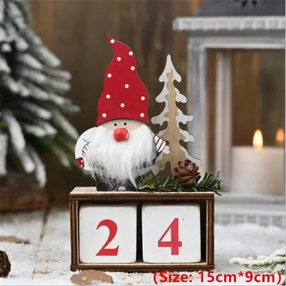 Christmas Calendar Party Home Decoration Merry Christmas New Year Gifts Santa Christmas Decor Home Fashion Accessories Supplies