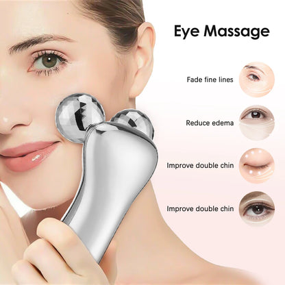 Electric Facial Micro-current Beauty Instrument LED Display Face Lifting Roller Massager Skin Tighten Massage Beauty Devices