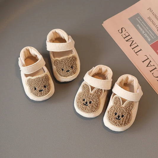 2025 New Toddler Newborn Baby Shoes Boys' Girls' Slippers Pre walker Casual Shoes  Winter Small Animals First Walkers