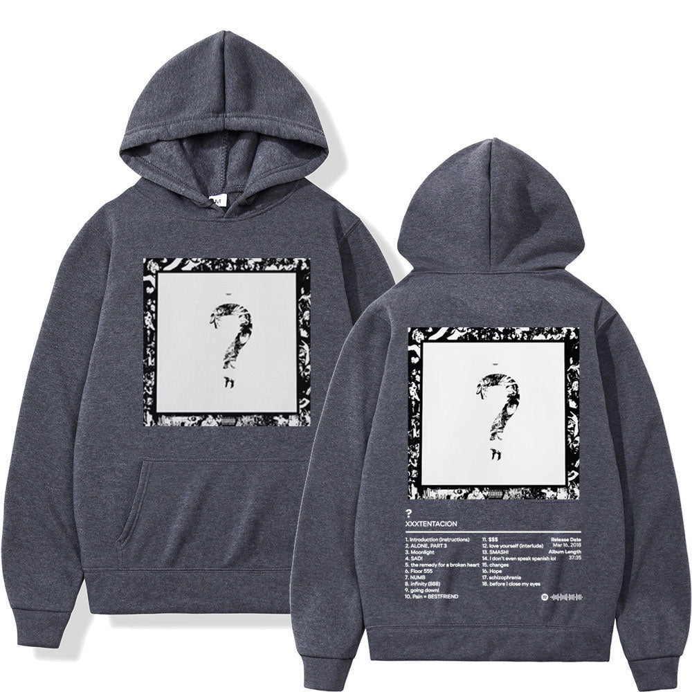 Rapper XXX Music Album Double Sided Print Hoodie High Quality Fashion Oversized Pullovers Men Women Trend Hip Hop Sweatshirts