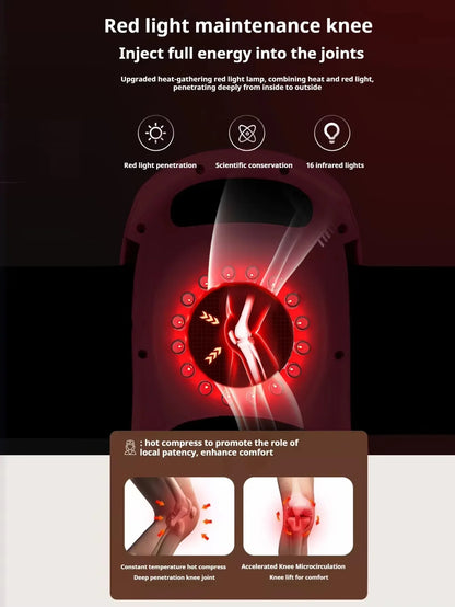 Smart Knee Massager Hot Compress Knee Relaxing Massager Infrared Heat and Vibration Knee Pain Relief Elbow Shoulder Massagers