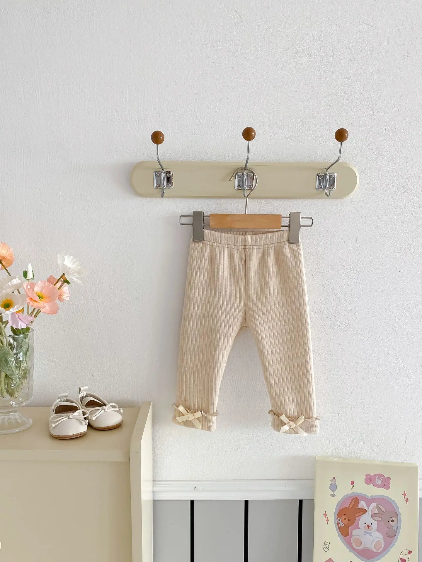 2025 Winter New Baby Plus Velvet Thick Leggings Cotton Girls Cute Bow Warm Trousers Infant Fleece Casual Pants Toddler Clothes