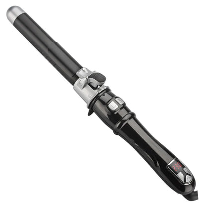 Automatic Hair Curler 1.1inches Rotating Curling Iron with LED Display Fast Heating Curling Wand Hair Curler for Home Travel Use