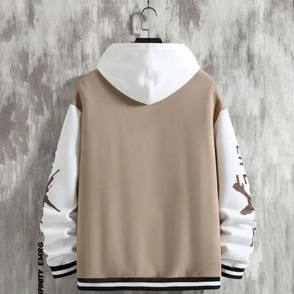 2025 New Jacket Coat Letter Printed  Wear Men Baseball Jacket Casual Long Sleeve Stand Jackets Men's Coats Sweatshirts Outerwear