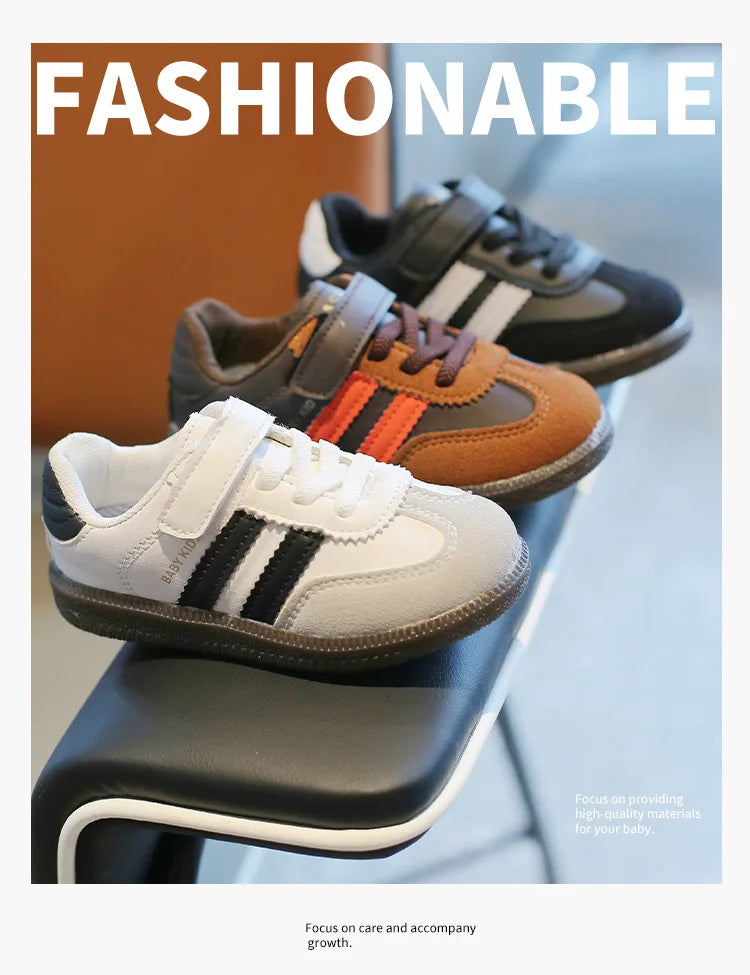 Children's Sneakers Boy Spring Autumn Causal Kid Running Walking Shoes Fashion Versatile Girls Tennis Shoes Soft Soled Hook Loop