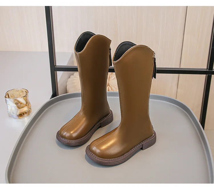 2025 NEW Girls Boots Fashion Cute Autumn Winter Casual Walking Shoes 4 To 12 Years Waterproof Comfortable Girl Ankle Boots