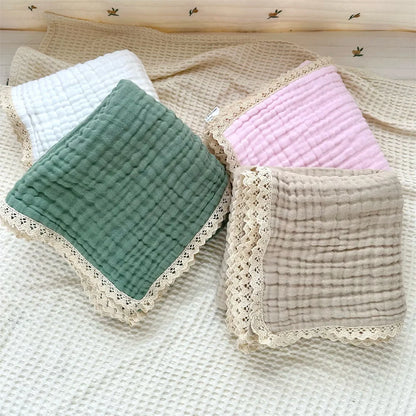 Baby Blanket Newborn 6 Layers Muslin Swaddle Wrap Soft Toddler Kids Bath Towel Infant Baby Crib Stroller Receiving Blankets