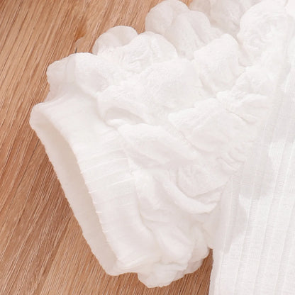 2025 Midi Dress Kids Girl Clothes Summer Short Sleeve Baby Girl Bodycon Dress Party Children Wrap Tight Dress 3 4 5 6 7 8 Years