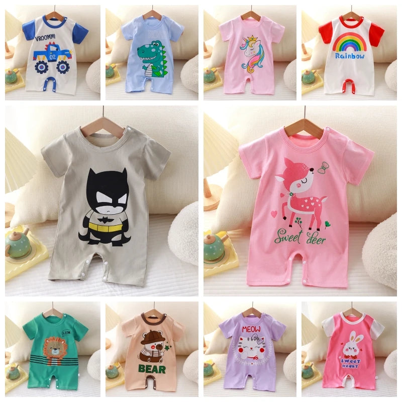 Newborn Baby Boy Girl Letter Print Bodysuit Jumpsuit Clothes Outfit Infant Kids Boys Girls DS19