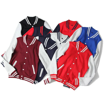 Baseball Jackets Men New Fashion Design Slim Fit College Varsity Coat Women's Jacket Support Custom Print Photo/Text