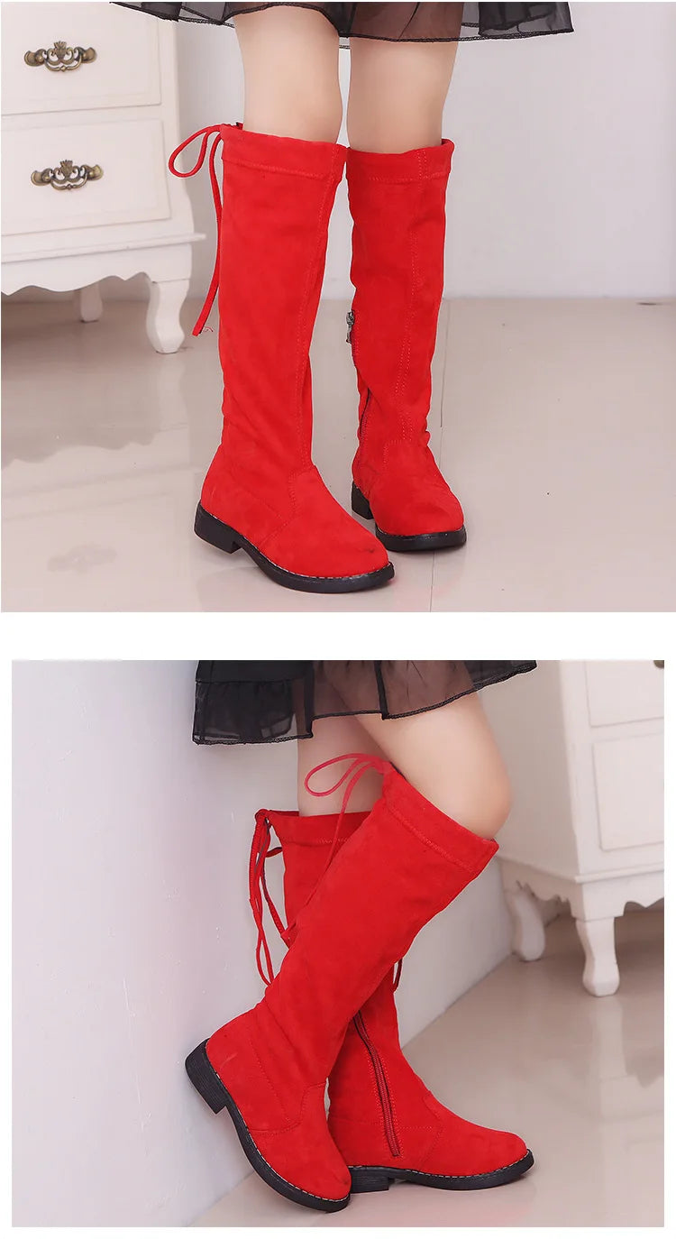 Children Over Knee Boots Girl Shoes Knee Fashion Children Boots Autumn And Winter Princess Girls Boots
