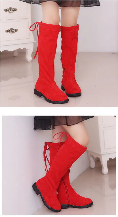 Children Over Knee Boots Girl Shoes Knee Fashion Children Boots Autumn And Winter Princess Girls Boots