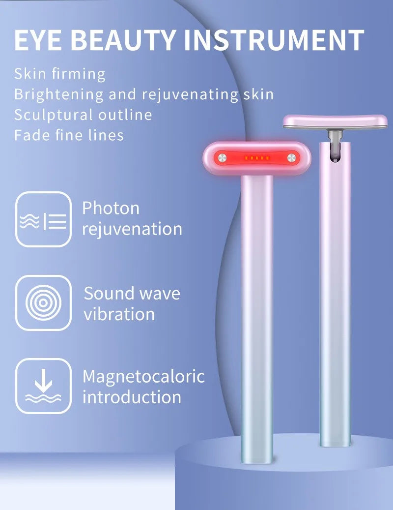 Convenient Beauty Equipment  Home Heating Eye Cream Introduction Device  Fade Eye Micro Current  Eye Massage Beauty Device