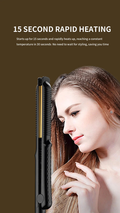 Hair Curler Iron Electric Corrugated Plate Hair Curling Iron Curls Volume Styling Tools