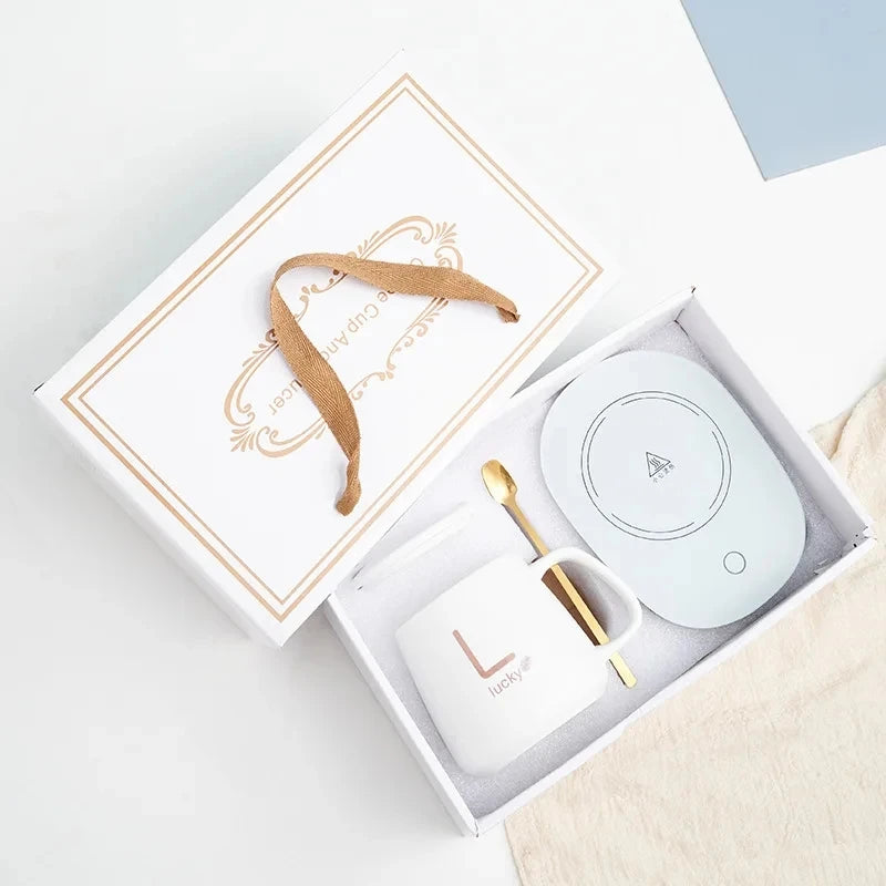 1. Winter Must-Have! Smart Self-Heating Mug 55°C Constant Warmth | Gift Box w/Spoon, Perfect for Camping & Gifts | Seasonal SALE