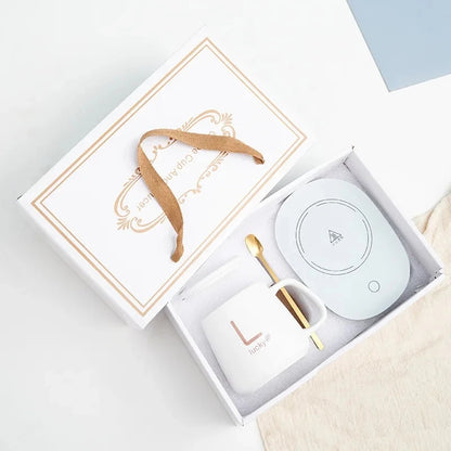 1. Winter Must-Have! Smart Self-Heating Mug 55°C Constant Warmth | Gift Box w/Spoon, Perfect for Camping & Gifts | Seasonal SALE