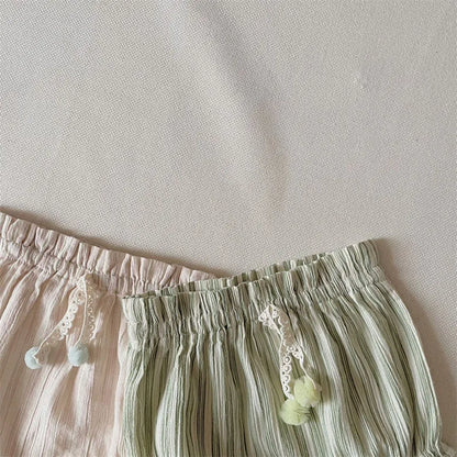 MILANCEL Baby Girls Clothes Striped Camisole And Bloomers 2 Pcs Baby Girls Clothes New born Baby Clothes Set