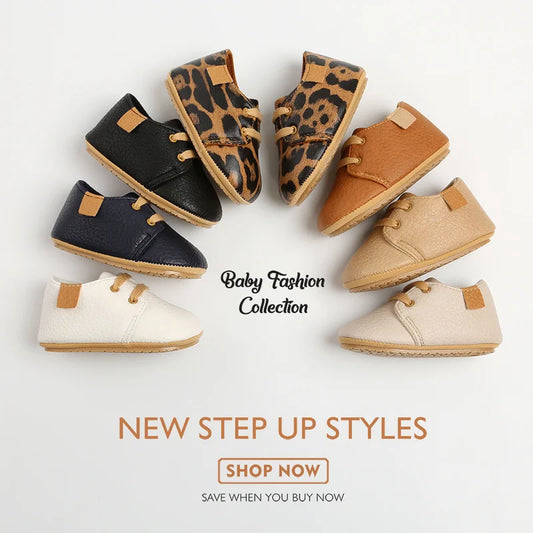 Meckior Baby Shoes Retro Leather Boy Girl Shoes Multicolor Toddler Rubber Sole Anti-slip First Walkers Infant Newborn shoes