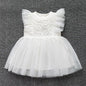 New Born Baby Girl Dress Clothes Christening Dress Classic Infant Baptism Wedding Tulle Dress for Spring Summer 0 3 6 Months