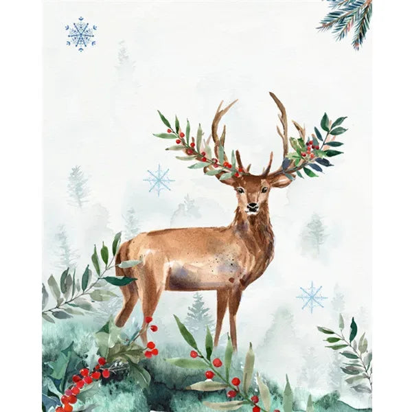 Holiday Décor Christmas Theme Posters Prints Nordic Wall Art Canvas Painting Pictures Home Room Decor Christmas Gifts