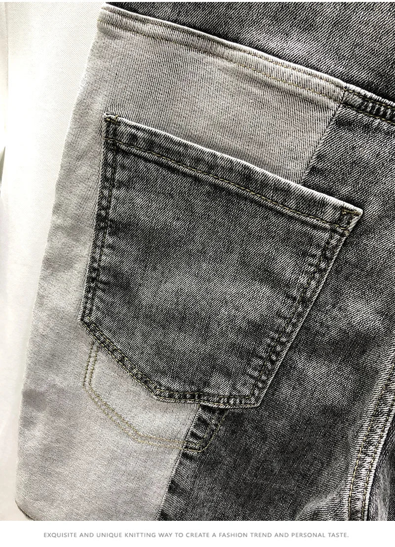 Pants Men Jeans Shorts Hole Streetwear Harajuku Slim Straight Denim Shorts Summer Casual Baggy Ripped Jeans for men clothing