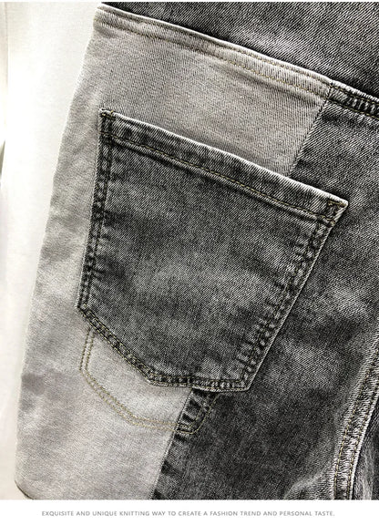 Pants Men Jeans Shorts Hole Streetwear Harajuku Slim Straight Denim Shorts Summer Casual Baggy Ripped Jeans for men clothing