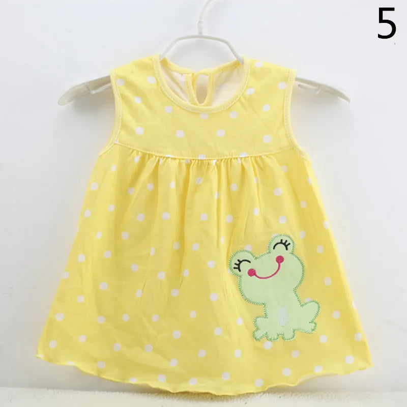 0-24M Newborn Cotton Flower Dresses, Baby Girls Summer Multi Pattern Clothes