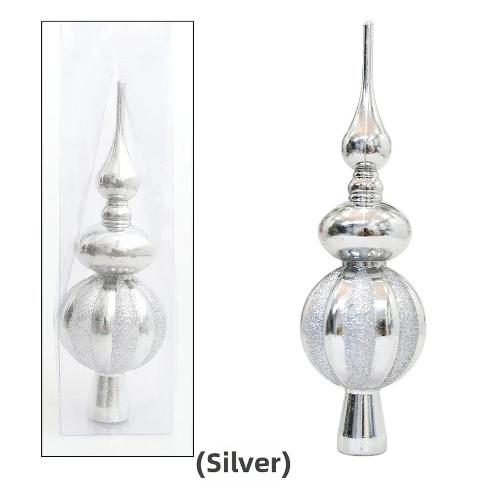 Christmas Tree Decorations, Shiny Christmas Tree Top Ornaments Xmas Tree Decoration For Festive Party Decor Anti-slip