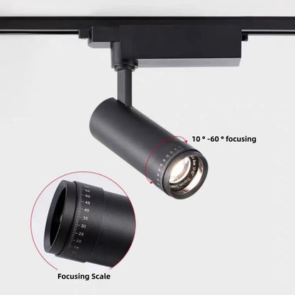 LED Focusing Exhibition Spotlight Shop Gallery Museum Adjustable Angle Wall Wash Light