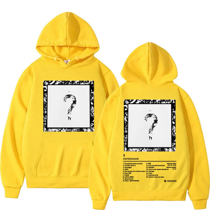 Rapper XXX Music Album Double Sided Print Hoodie High Quality Fashion Oversized Pullovers Men Women Trend Hip Hop Sweatshirts