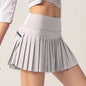 Women Tennis Skirt High Waisted Pleated Running Yoga Skirt Tennis Shorts Breathable Pleated Volleyball Shorts Hiking Shorts