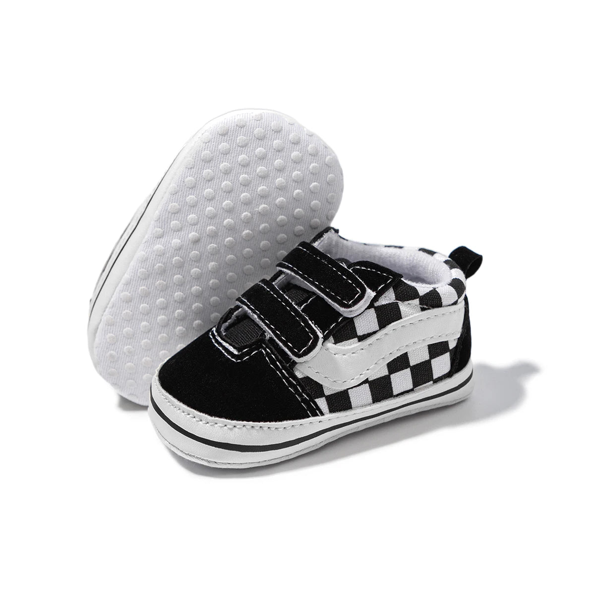 Meckior New Baby Canvas Sneakers Anti-slip Soft Plaid Baby Boy Girl Shoes Newborns First Walkers Infant Baby Unisex Casual Shoes