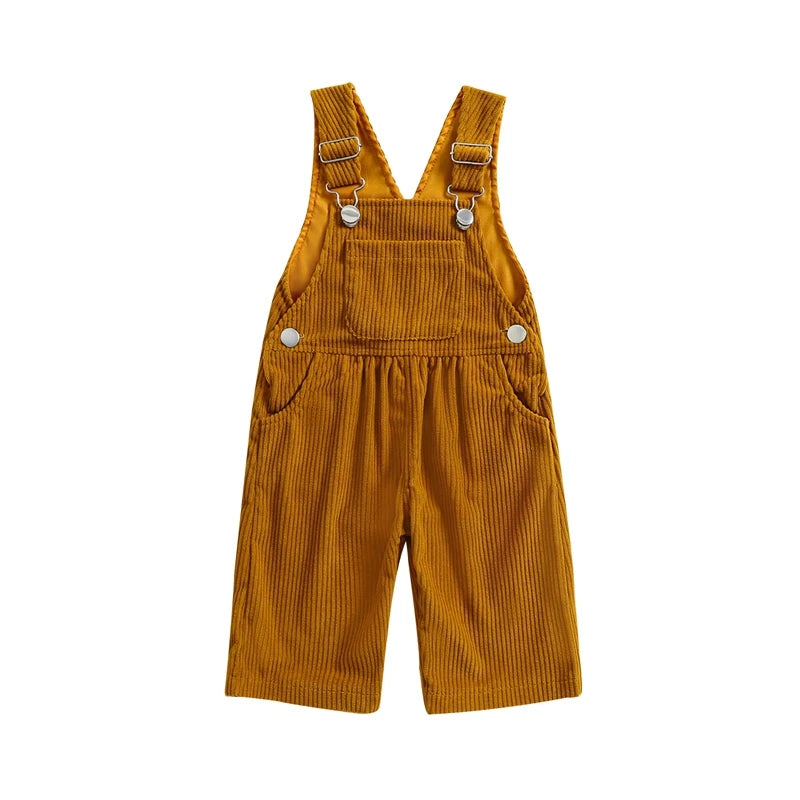 2025 Lorrainian 3-24M Baby Girl Summer Overalls Infant Wide Leg Solid Color Jumpsuit Front Pocket Suspender Pants Outfits