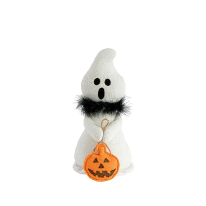 Holiday Décor Soft Halloween Ghost Doll Scary With Scarf Ghost Figurines Funny Ghost Festival Ornament Home Decor