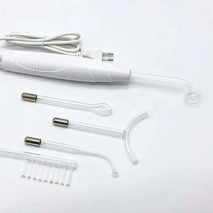 Beauty 5 in 1 High Frequency Electrode Wand Electrotherapy Glass Tube Home Spa Beauty Device Facial Therapy Wand