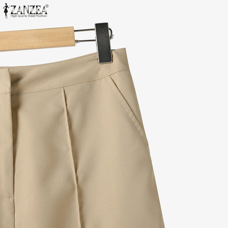 Elegant Chic Women 2-Pieces Sets ZANZEA Woman 2025 Trouser Suits Fashion 2pcs Outfits Tank Top and Wide Leg Pant Suits Oversize