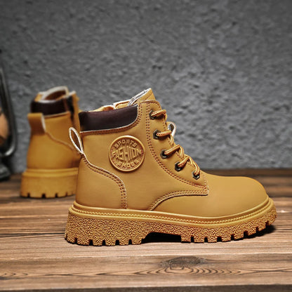 New Winter Spring Children Rubber Ankle Yellow Snow Black Boots For Girls Boys Boots Casual Kids Toddler Shoes Sneakers Footwear