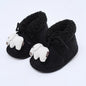 Winter Warm Newborn Baby Boy Girl Boots Cute Bear Soft Toddler Shoes First Walkers Anti-slip Booties Infant Fur Snow Boots 0-18M
