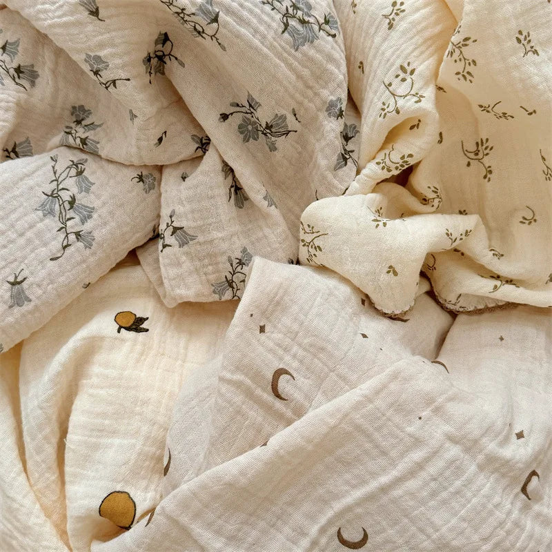 Summer Muslin Swaddle Blankets Cotton Soft Baby Blanket For Boys Girls Newborn Baby Receiving Blanket Sleeping Cover Crib Quilts