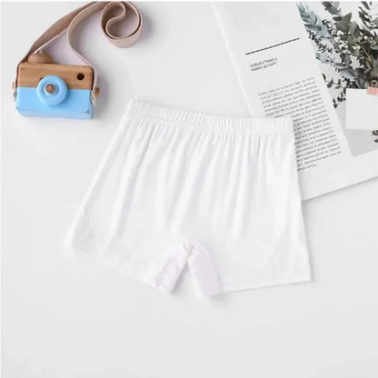 Summer Girls' Safety Shorts Soft Modal Candy Color Solid Color Kids' Leggings Casual Comfortable Underwear Girls Aged 3-12