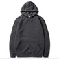 New Fashion Loose Hoodies For Men Spring and Autumn Casual Hooded Sweatshirt Men's Simple Tops Solid Color Thick Clothing Male