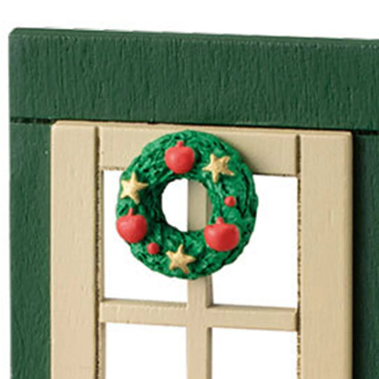 Christmas Wood Door Shape Ornaments Durable Creative Home Decorative Toy Wooden Handicrafts For Table Bookshelf Fireplace Decor