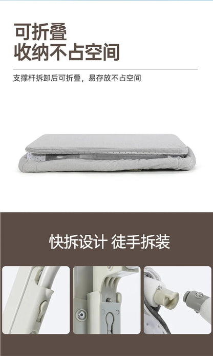 Baby Bed Crib Portable Bassinet Bedside Liftable Cradle Bed Playpen Newborn With Changing Table Storage Bag Mosquito Net
