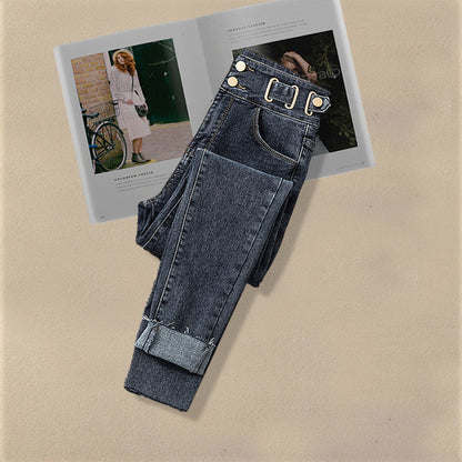 2025 Autumn Increased Size Korean Popular Chiffon Shirt Knitted Sweater Jeans Three Piece Elegant Women's Pants Set Tracksuit