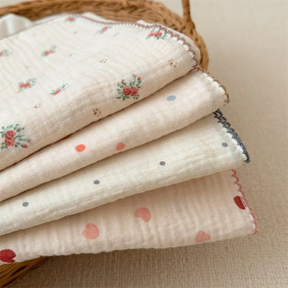 Newborn Baby Blanket For Boys Girls Baby Swaddle Wrap Floral Infant Receiving Blanket Bedding Crib Quilt Baby Stuff 100cm