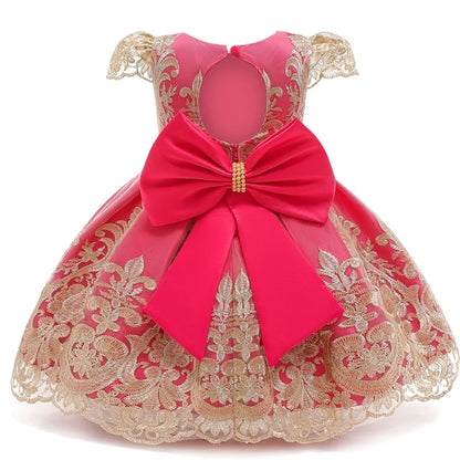 Baby Girls Christmas Dress 3 6 9 12 18 24 Months Toddler Newborn Lace Princess Dress 1 Year Old Birthday Party New Year Costume