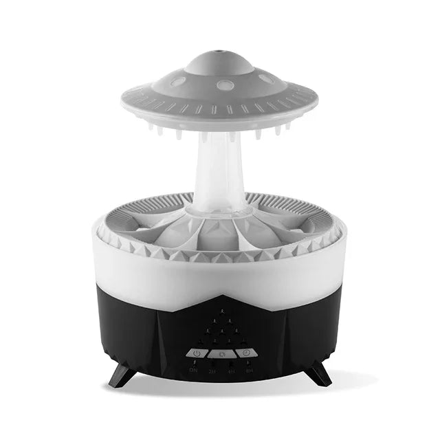 Rain Cloud Humidifier Water Drip with Remote Raindrop Humidifier Rain Cloud Diffuser Mushroom Air Humidifier with Rain Lamp