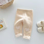 Girls Leggings 2024 Winter 0-5Y Children's Clothes Baby Girls Patch Plus Velvet Warm Pants Trousers