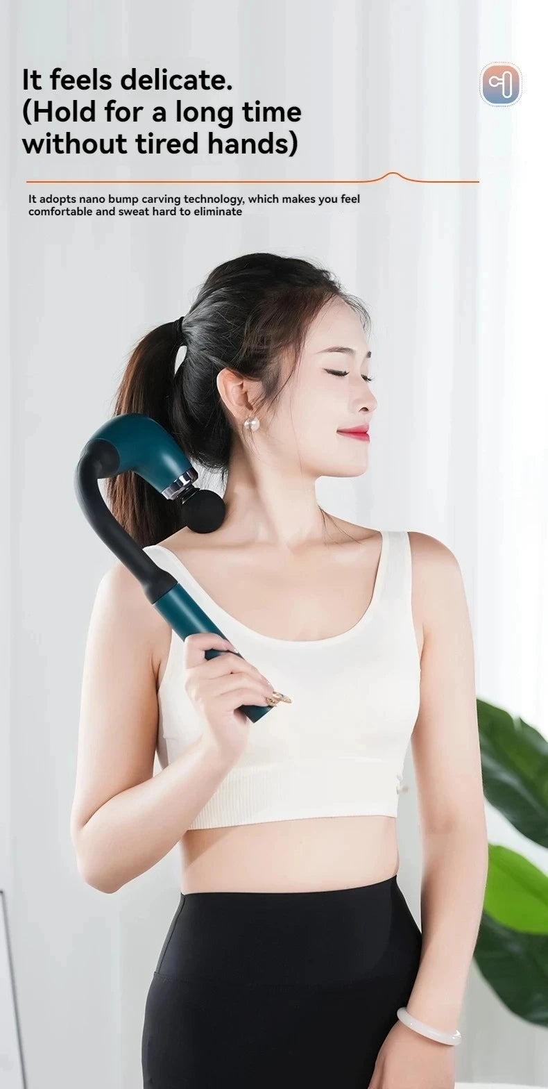 Smart Massage Gun Electric Massager Massage Hammer Rechargeable Home Handheld Hammer Back Artifact Body Massager
